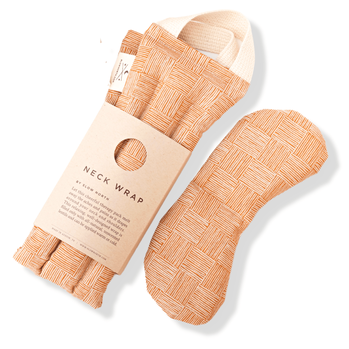 Slow North Linen & Cotton Eye Mask + Neck Wrap Bundle - Copper Fields