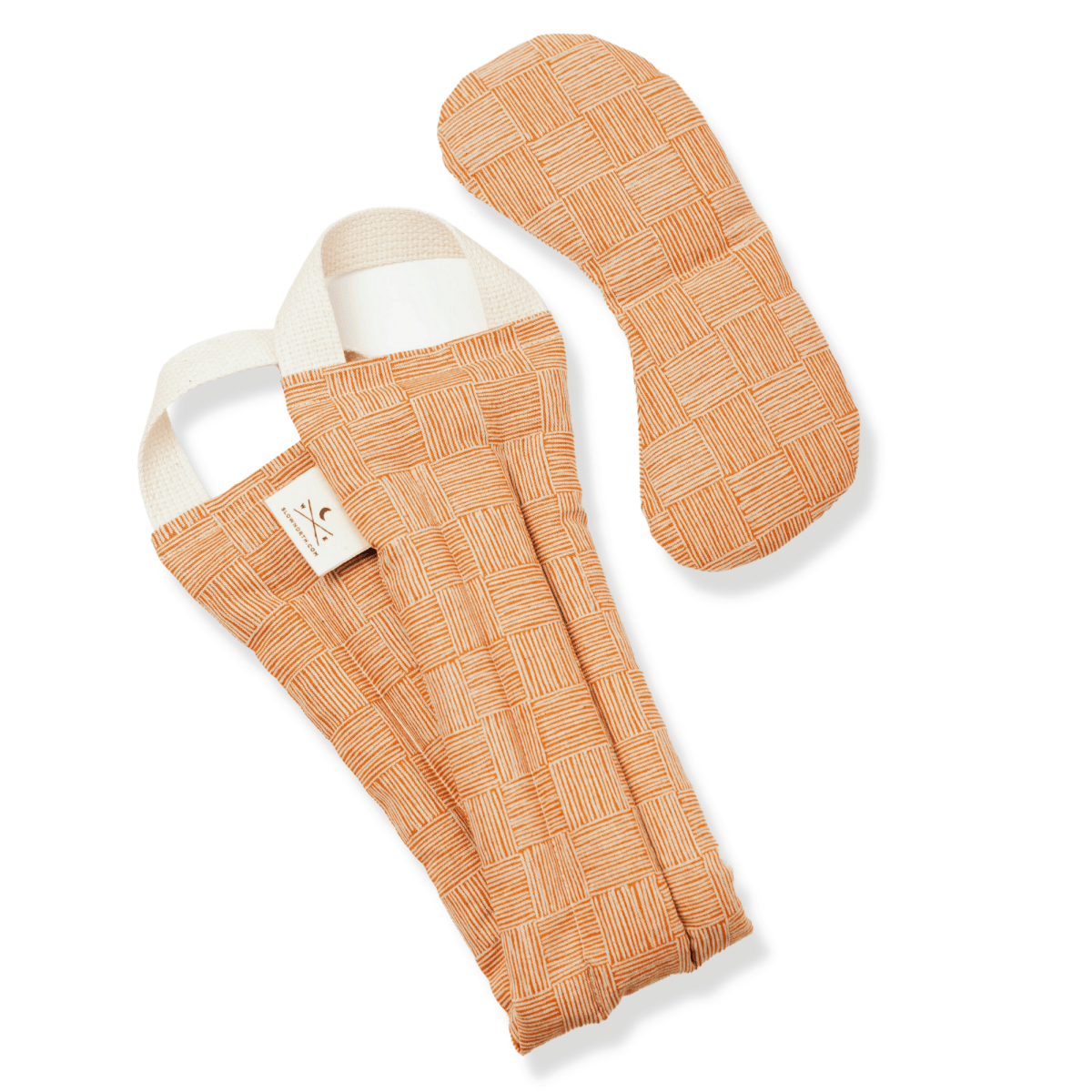 Slow North Linen & Cotton Eye Mask + Neck Wrap Bundle - Copper Fields