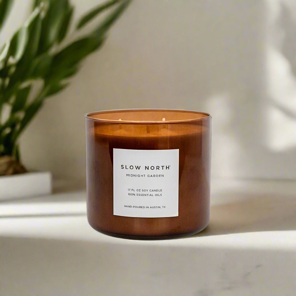 Slow North Midnight Garden Signature 3 - Wick Candle (Lavender + Rosemary + Geranium)