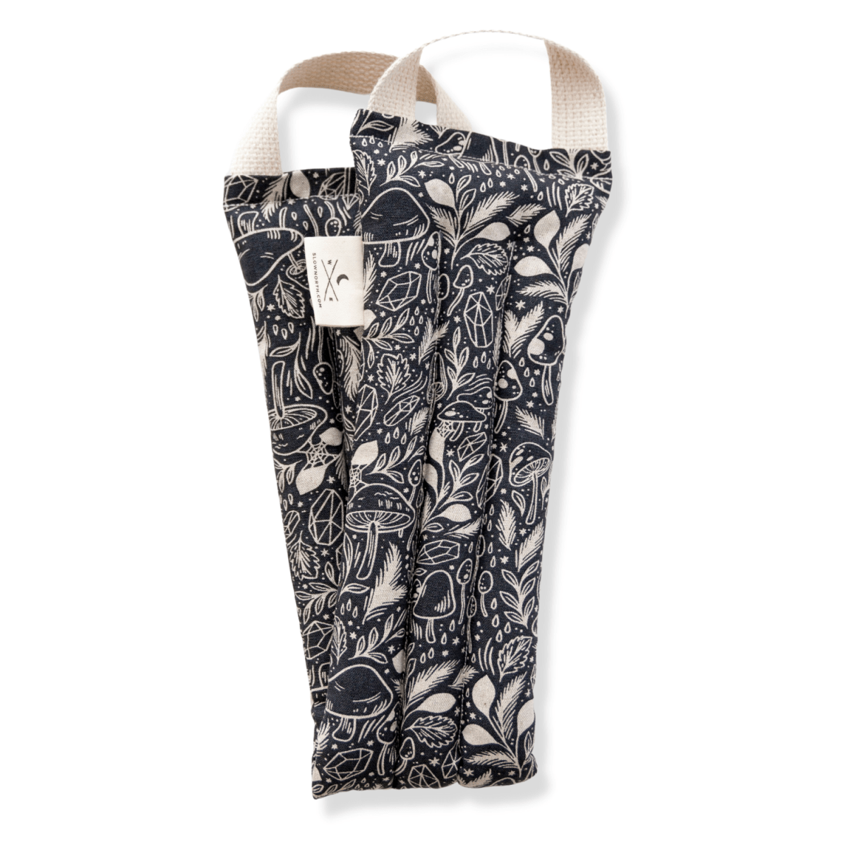 Slow North Therapeutic Neck Wrap - Hot Cold Therapy 28" Cotton Linen Mushroom