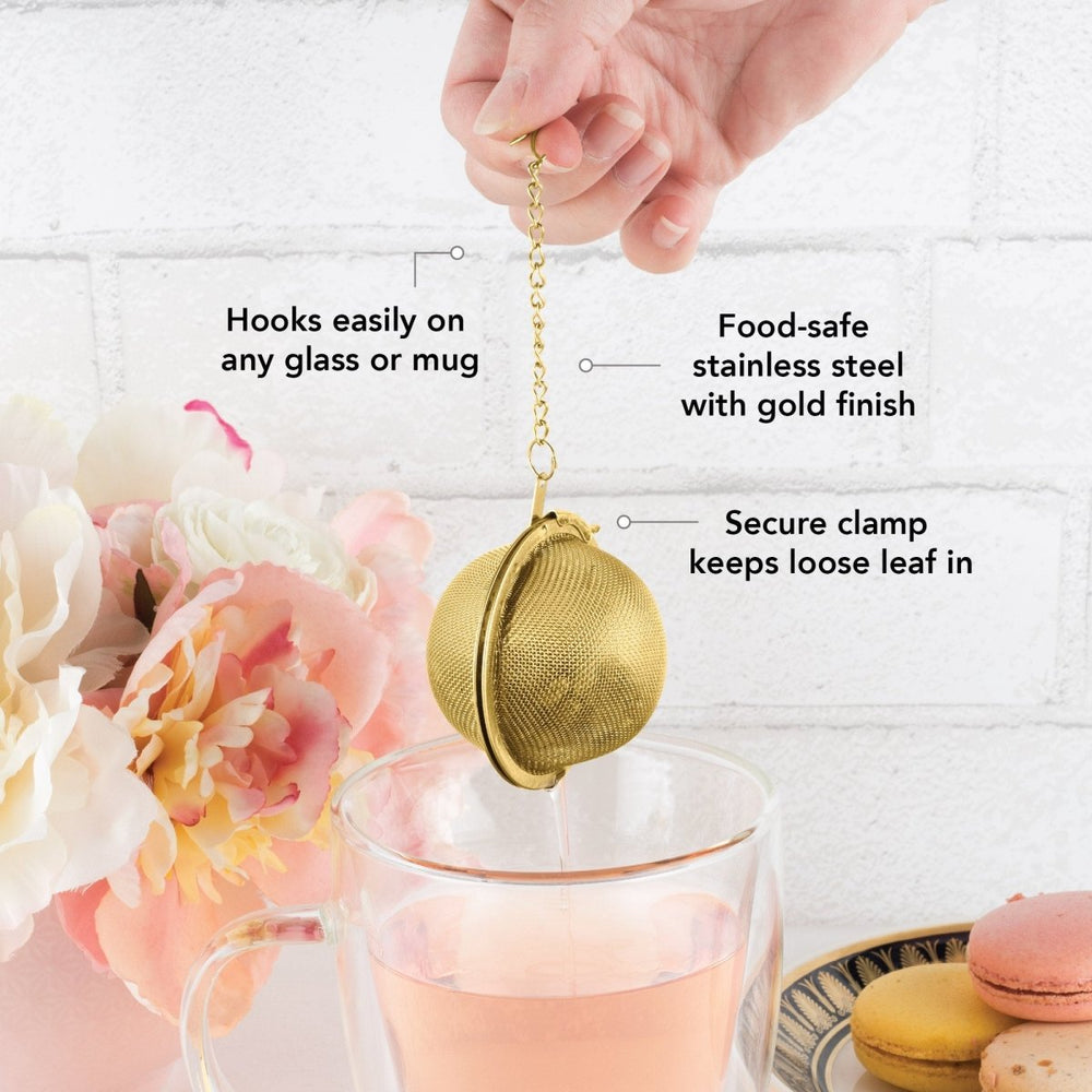 
                      
                        Pinky Up Tea Small Tea Infuser Ball, Gold - lily & onyx
                      
                    