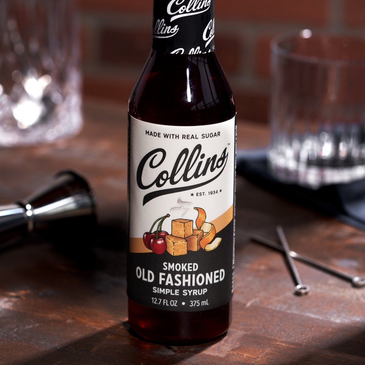 Collins Smoked Old Fashioned Syrup, 12.7 oz - lily & onyx