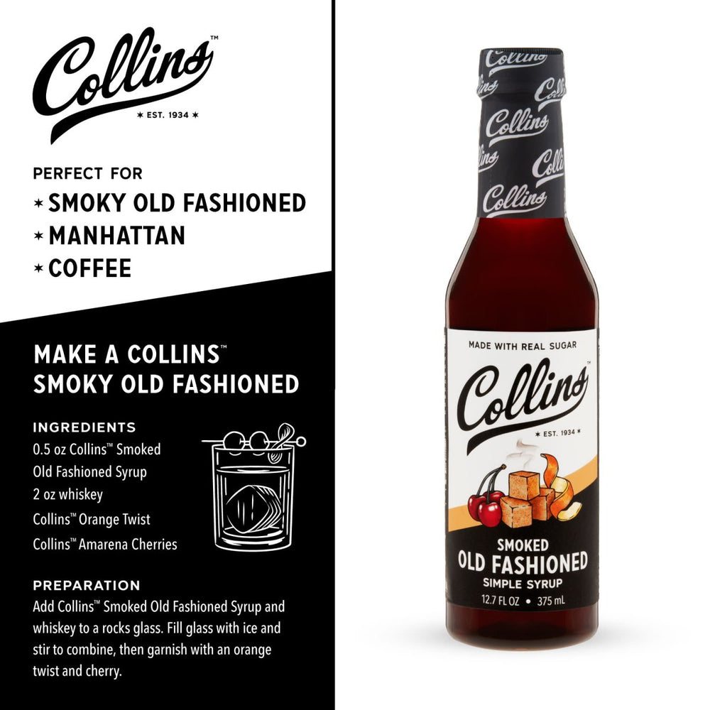 
                      
                        Collins Smoked Old Fashioned Syrup, 12.7 oz - lily & onyx
                      
                    