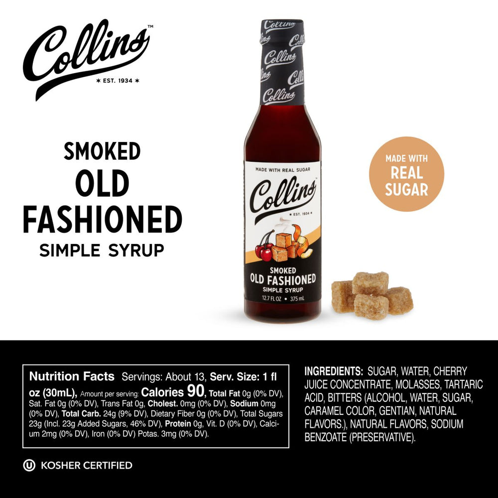 
                      
                        Collins Smoked Old Fashioned Syrup, 12.7 oz - lily & onyx
                      
                    