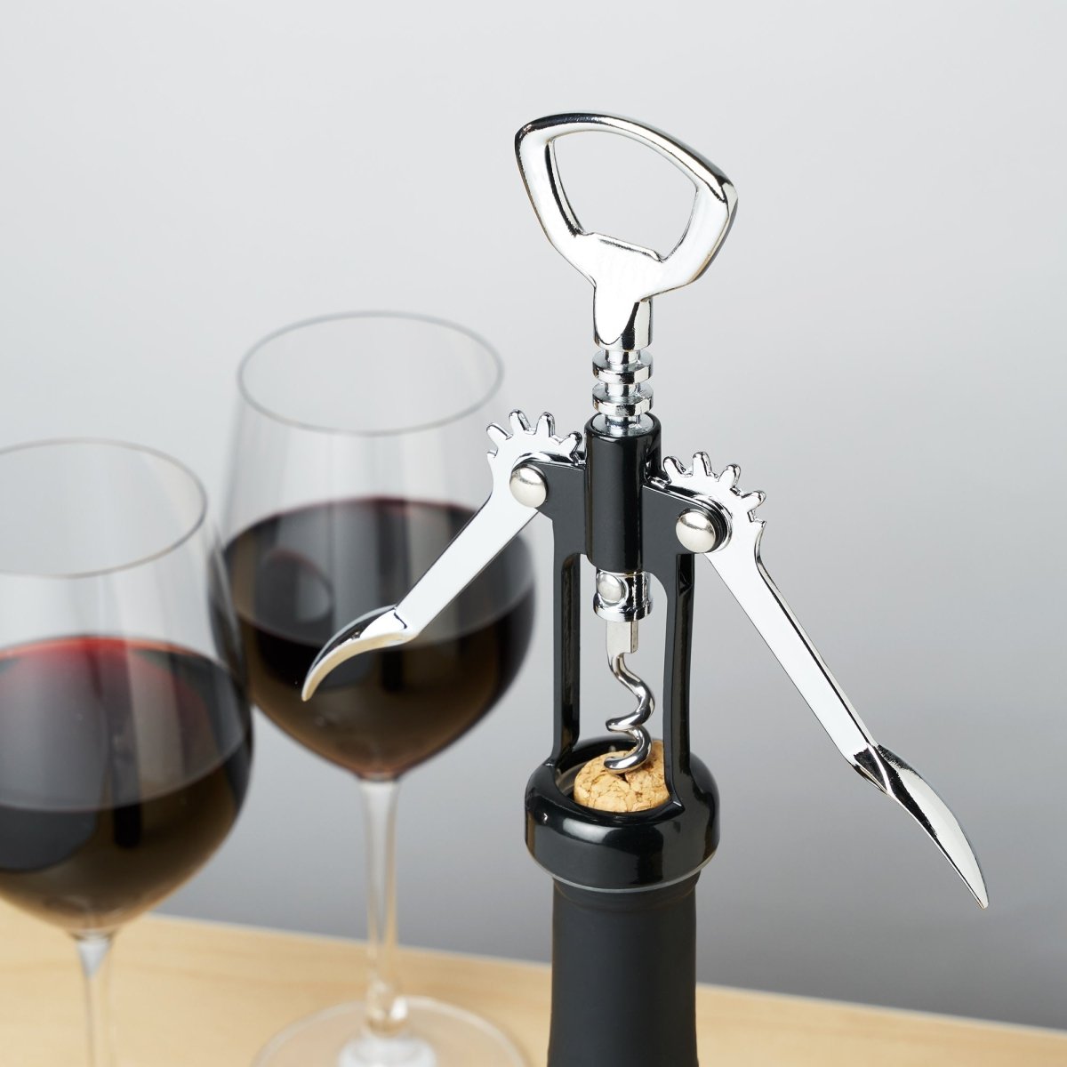 True Soar Winged Corkscrew, Black - lily & onyx