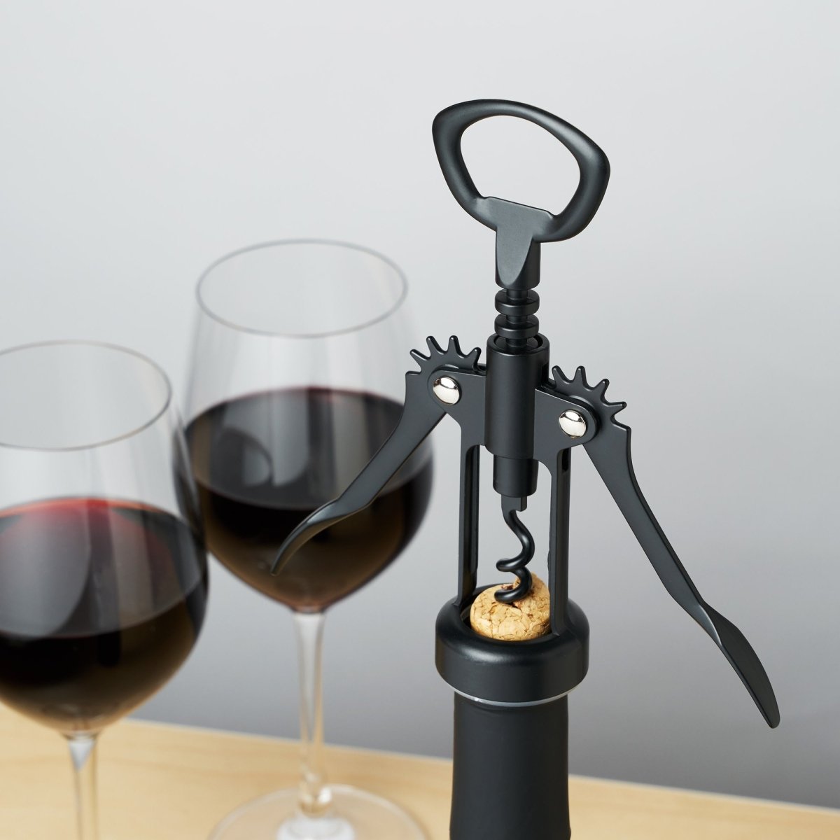 True Soar Winged Corkscrew, Matte Black - lily & onyx