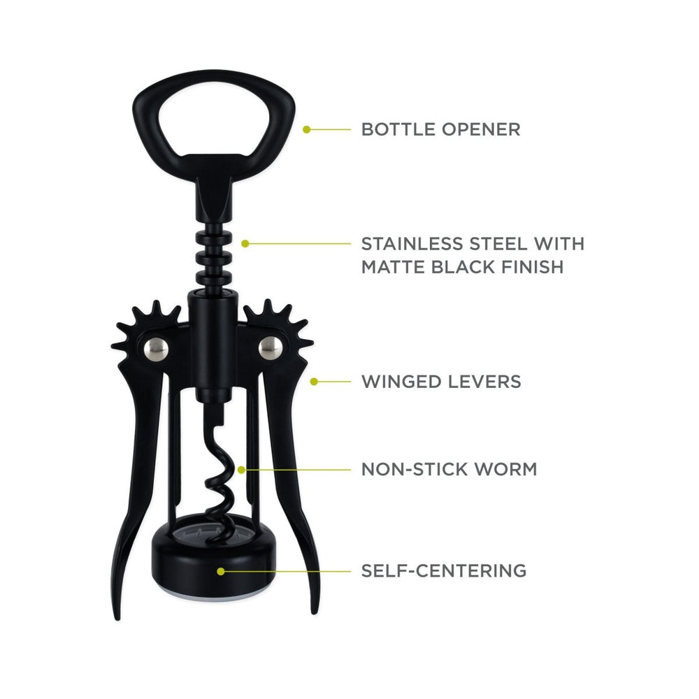 
                      
                        True Soar Winged Corkscrew, Matte Black - lily & onyx
                      
                    