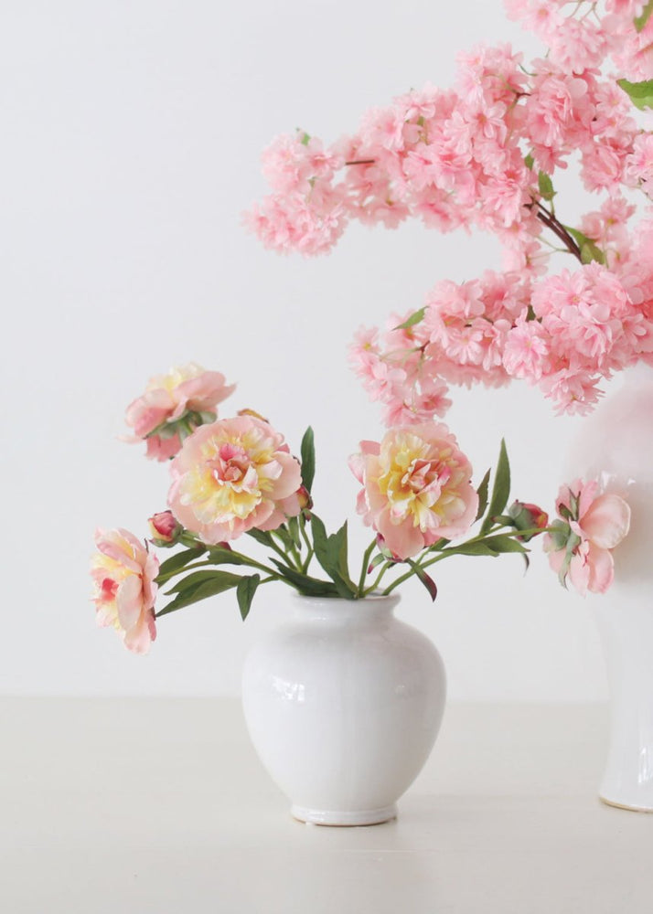 
                      
                        Afloral Soft Apricot Pink Peony Fake Flower - 22" - lily & onyx
                      
                    