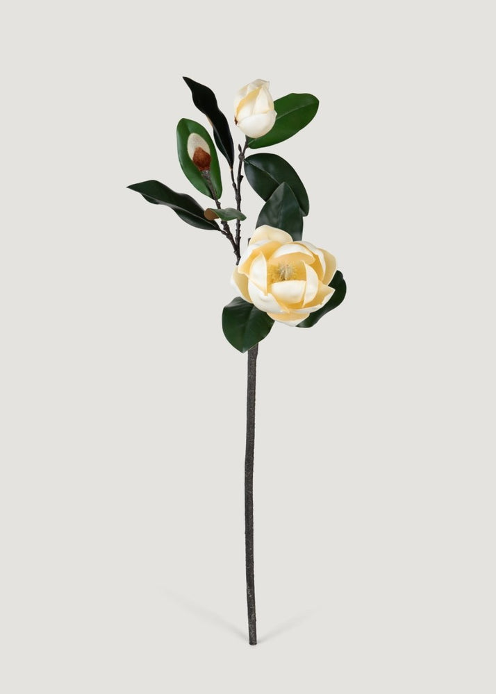 
                      
                        Afloral Soft Yellow Artificial Magnolia Flower Branch - 38.5" - lily & onyx
                      
                    