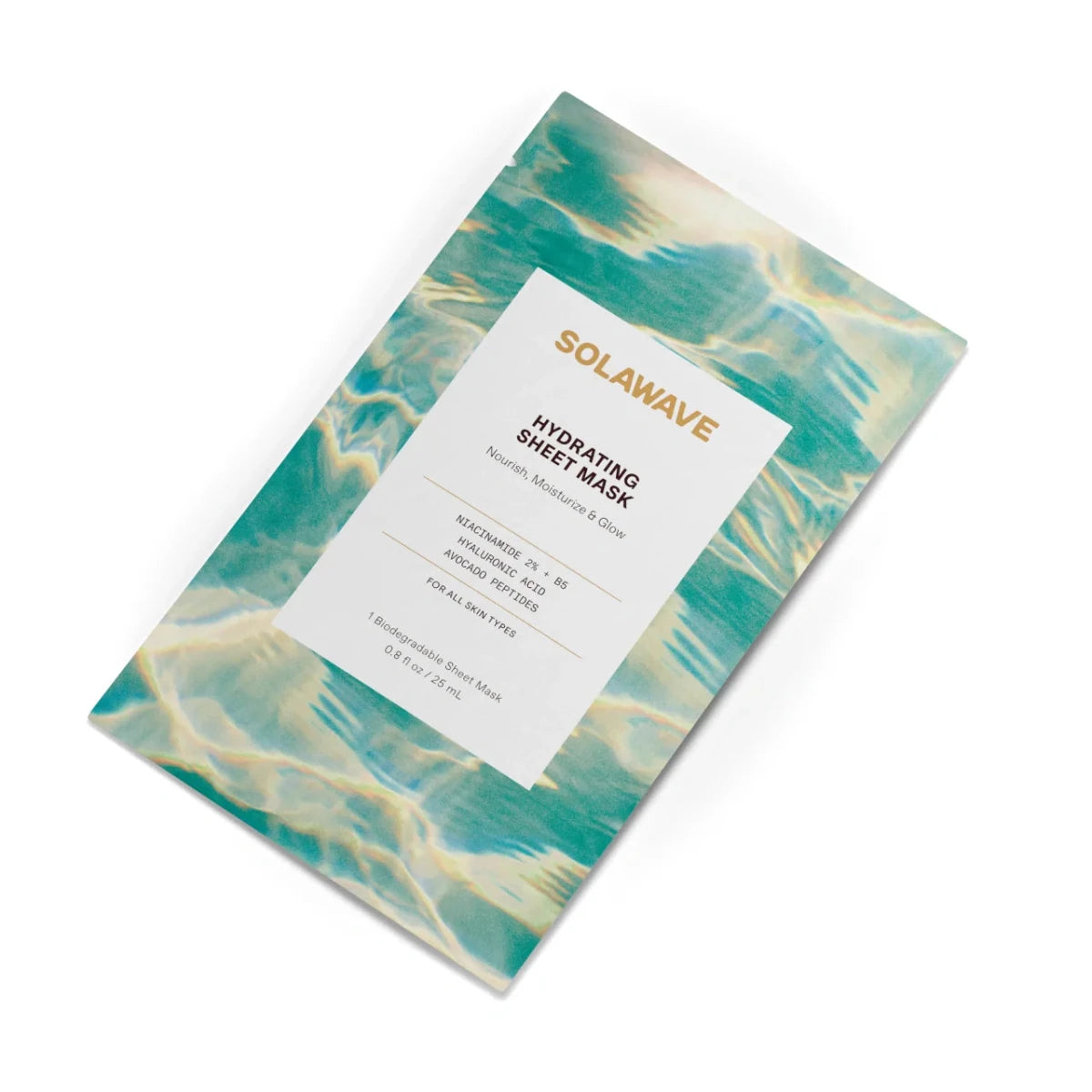 Solawave Hydrating Sheet Mask with Niacinamide & Hyaluronic Acid