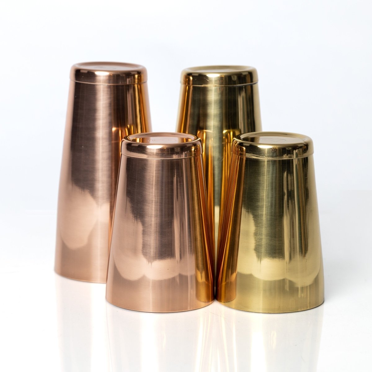 Bull In China Solid 100% Copper and 100% Brass Cocktail Shakers - lily & onyx