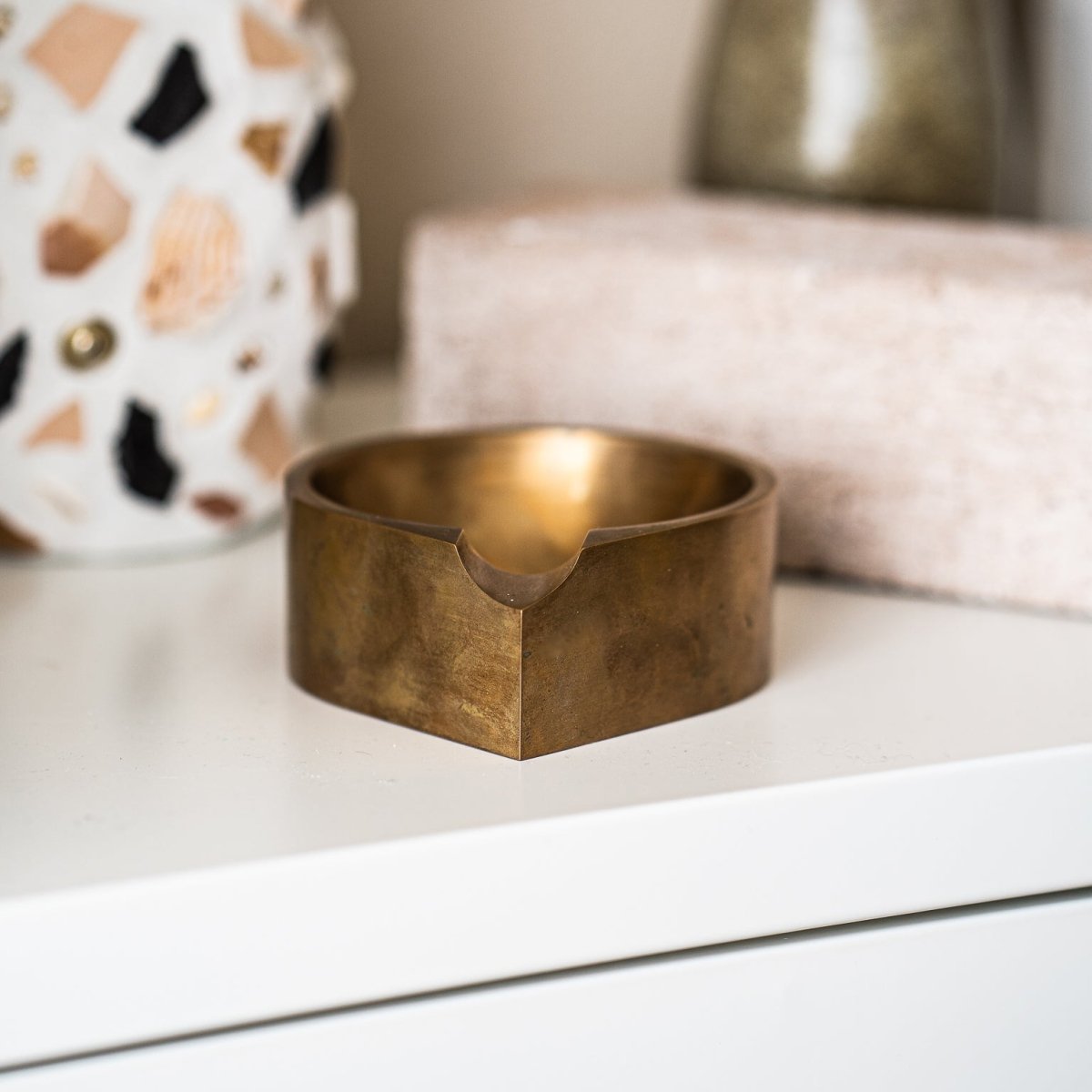 Pretti.Cool Solid Bronze Ashtray - lily & onyx