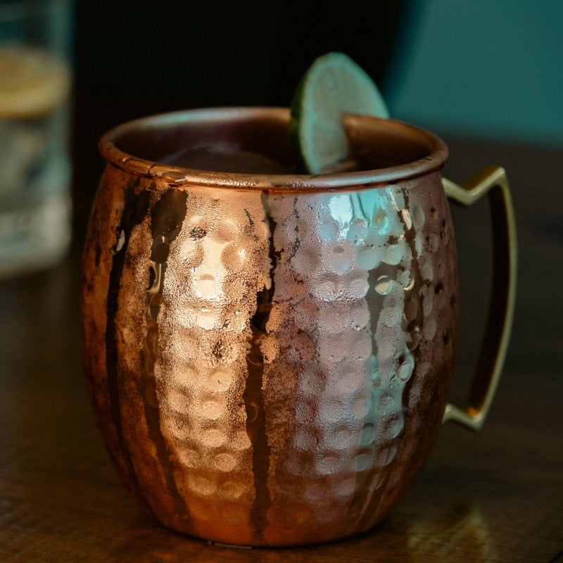 Bull In China Solid Copper Hammered Mule Mug - lily & onyx