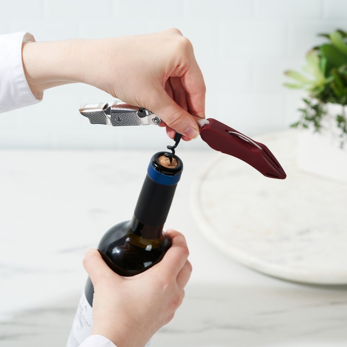 True Sommelier Professional Corkscrew, Burgundy - lily & onyx