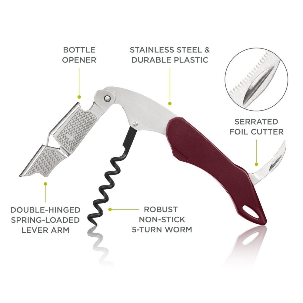 
                      
                        True Sommelier Professional Corkscrew, Burgundy - lily & onyx
                      
                    