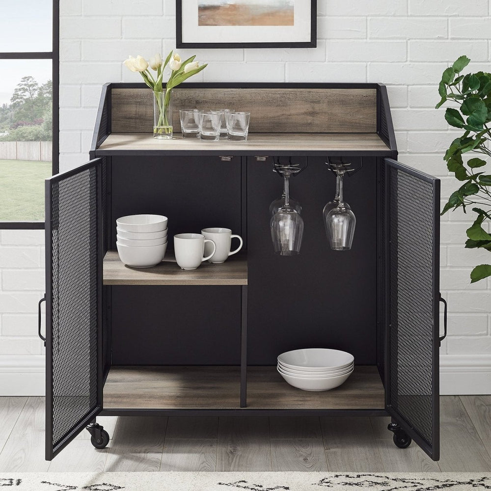 
                      
                        Walker Edison Sona Industrial Bar Cabinet - lily & onyx
                      
                    