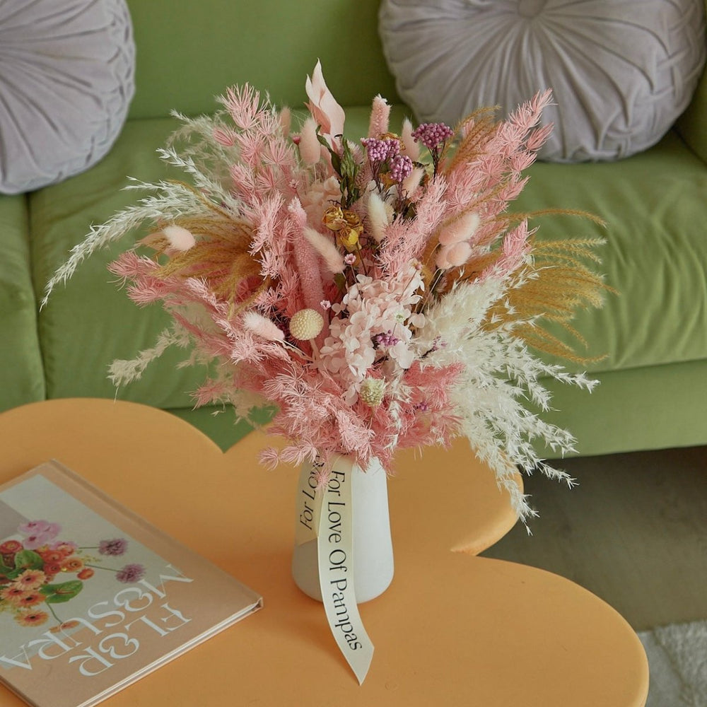 For Love Of Pampas Souffle Dried Bouquet - lily & onyx