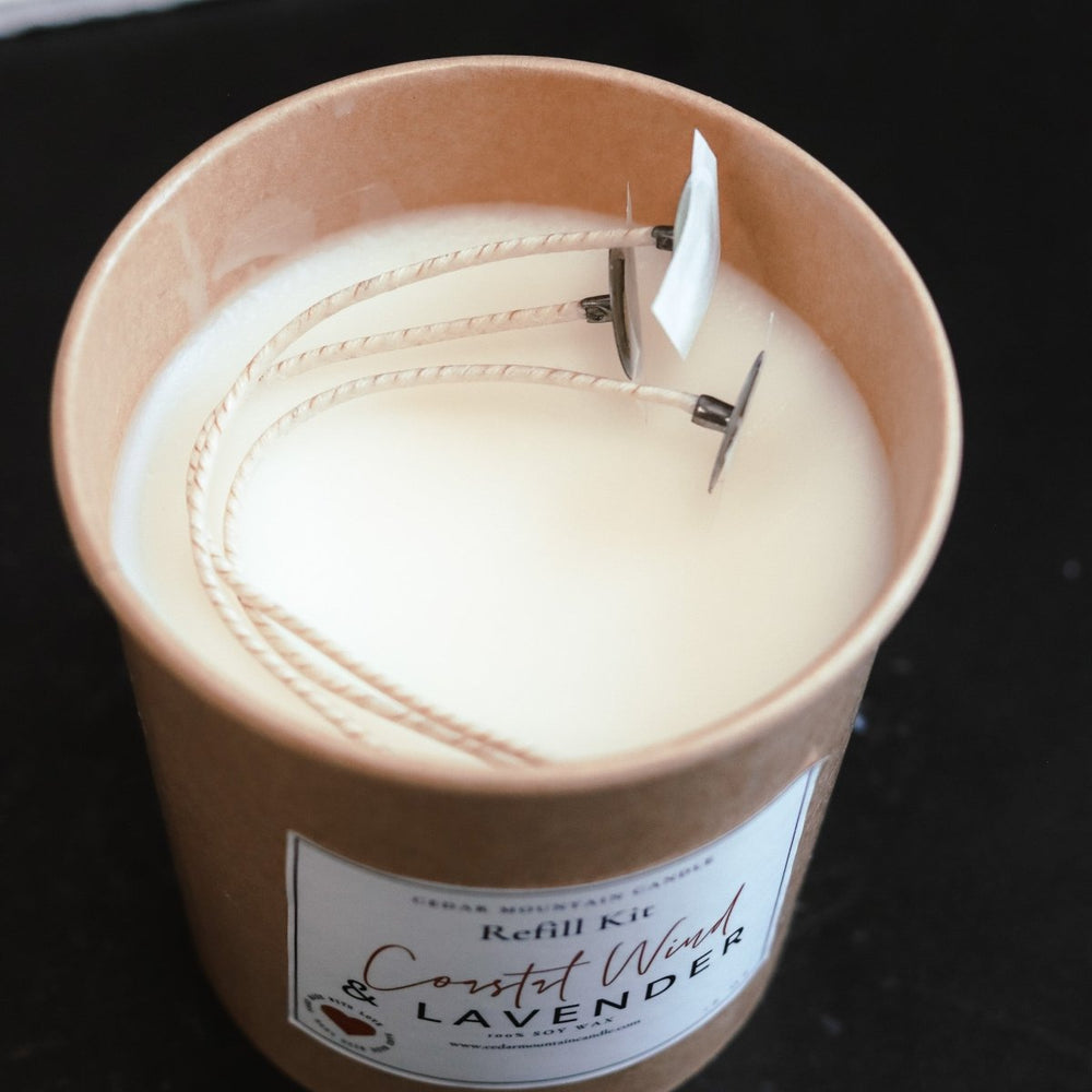 
                      
                        Cedar Mountain Candle Soy Candle Refill Kit, 16 oz - lily & onyx
                      
                    