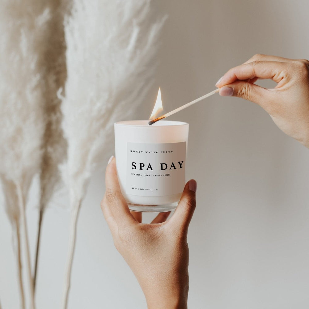 
                      
                        Sweet Water Decor Spa Day Soy Candle - White Jar - 11 oz - lily & onyx
                      
                    