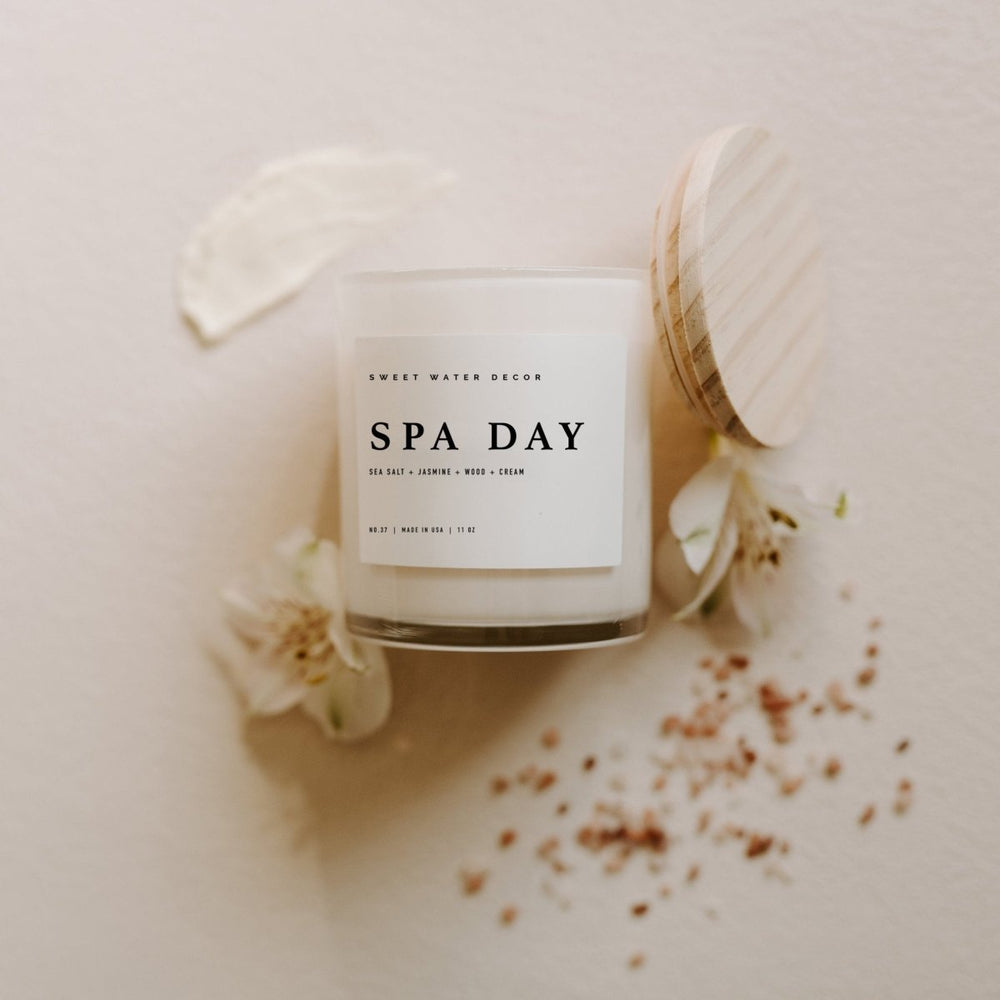 
                      
                        Sweet Water Decor Spa Day Soy Candle - White Jar - 11 oz - lily & onyx
                      
                    