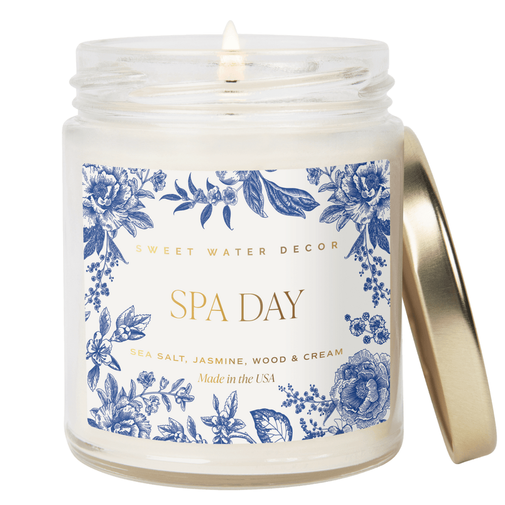 
                      
                        Sweet Water Decor Spa Day Soy Patterned Candle - Clear Jar - 9 oz - lily & onyx
                      
                    