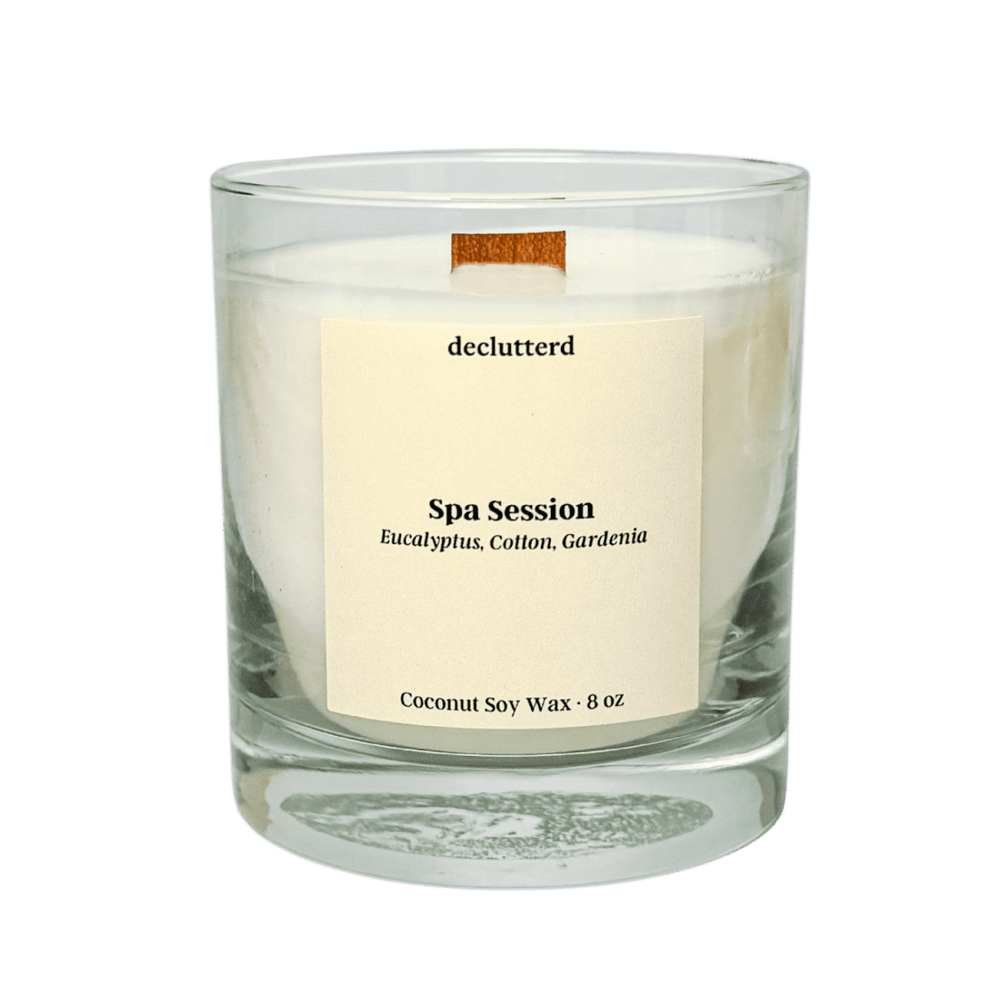 declutterd Spa Session Wood Wick Candle - lily & onyx