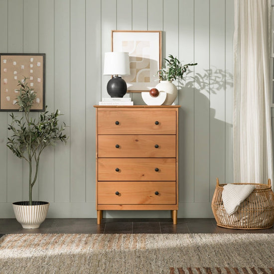 Walker Edison Spencer Solid Wood Transitional Dresser - lily & onyx