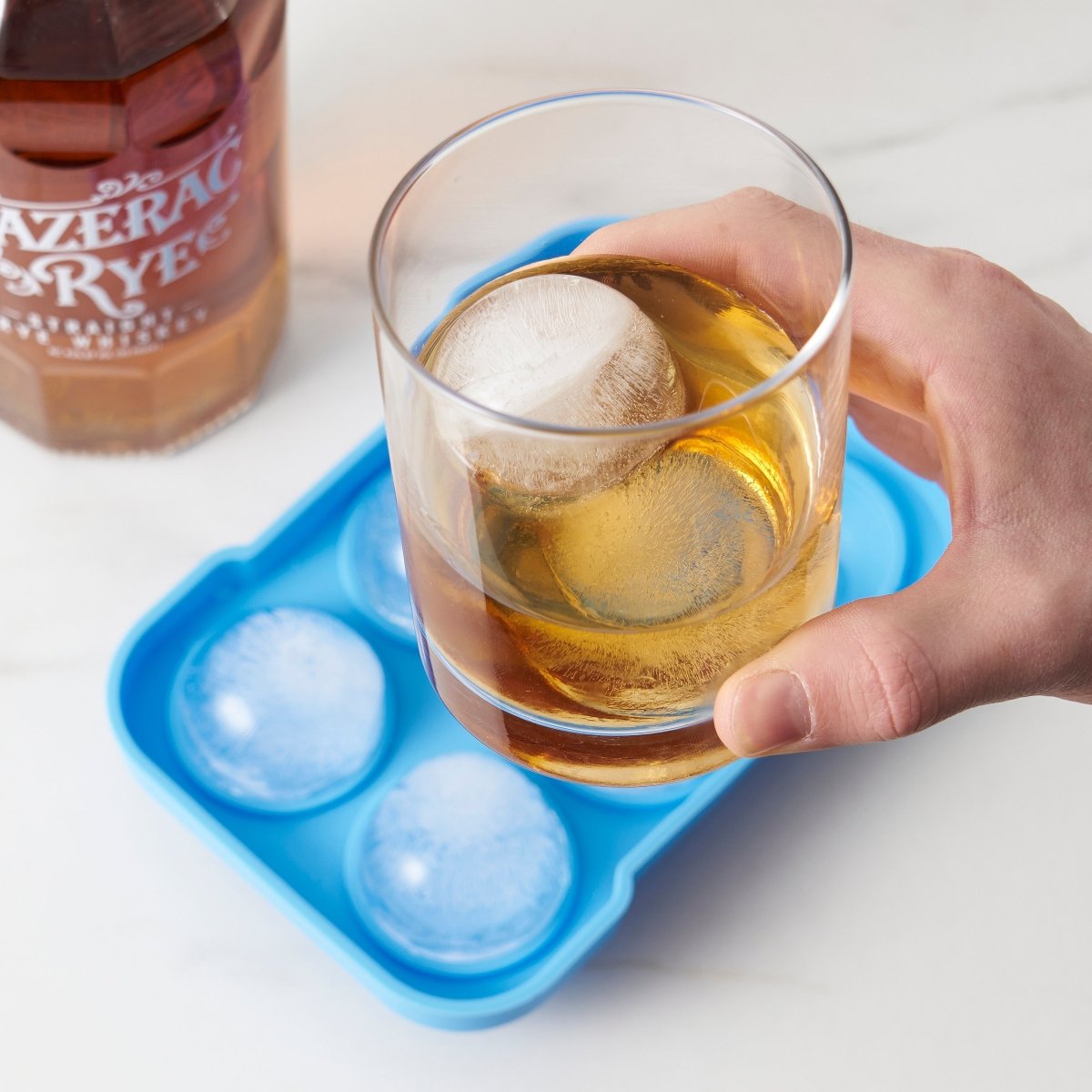 True Sphere 2" Silicone Ice Sphere Mold in Blue - lily & onyx