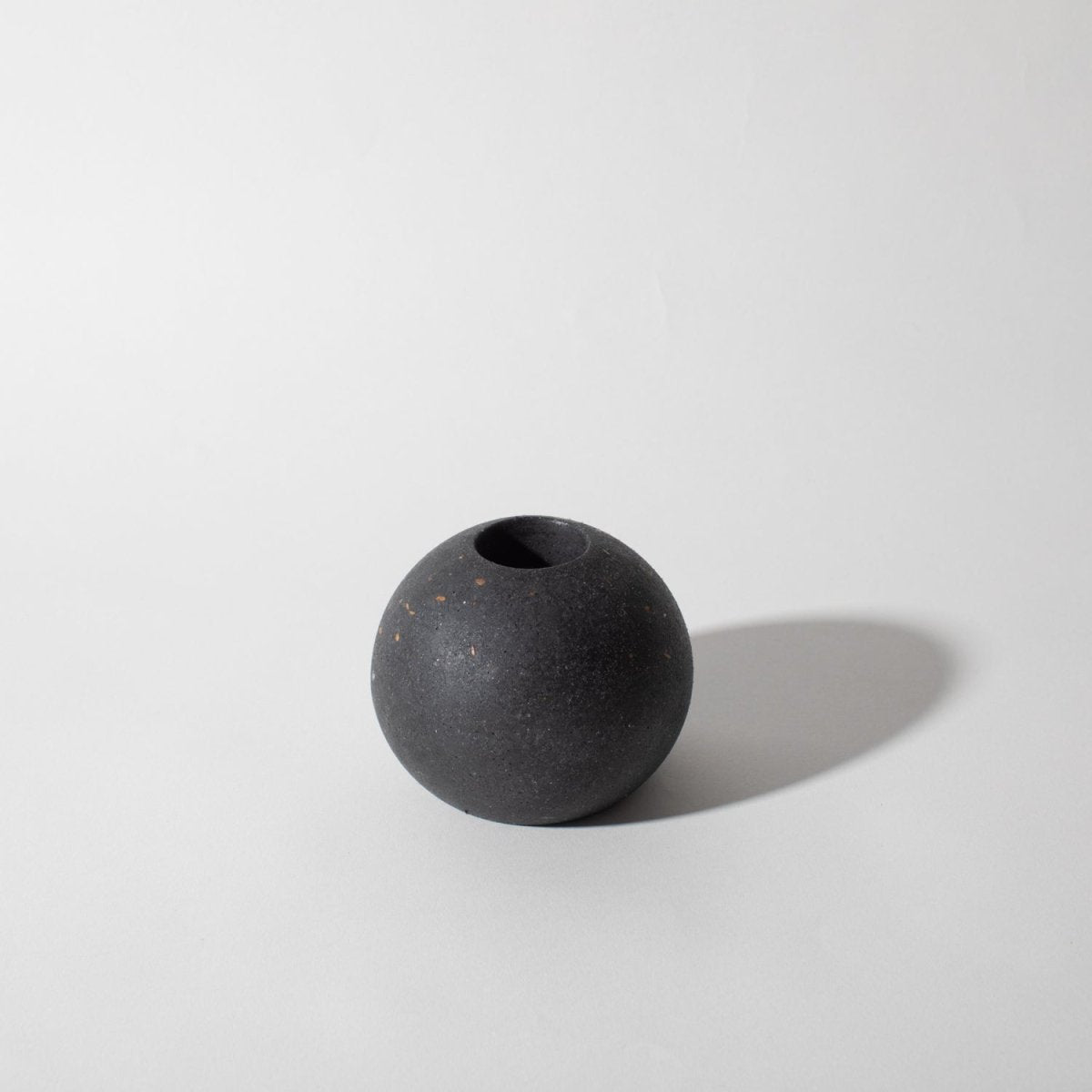 Pretti.Cool Sphere Candlestick Holder | Black Terrazzo - lily & onyx