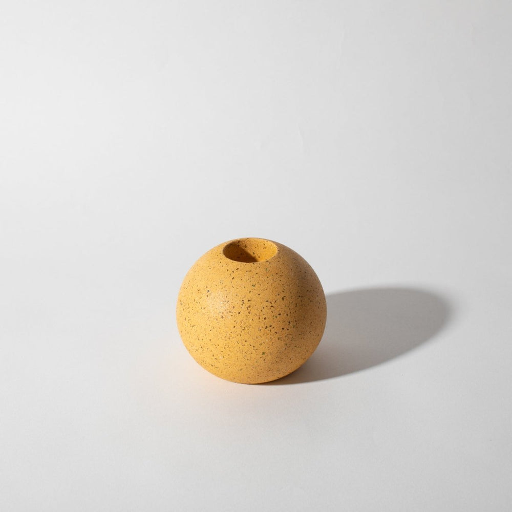 Pretti.Cool Sphere Candlestick Holder | Marigold Terrazzo - lily & onyx