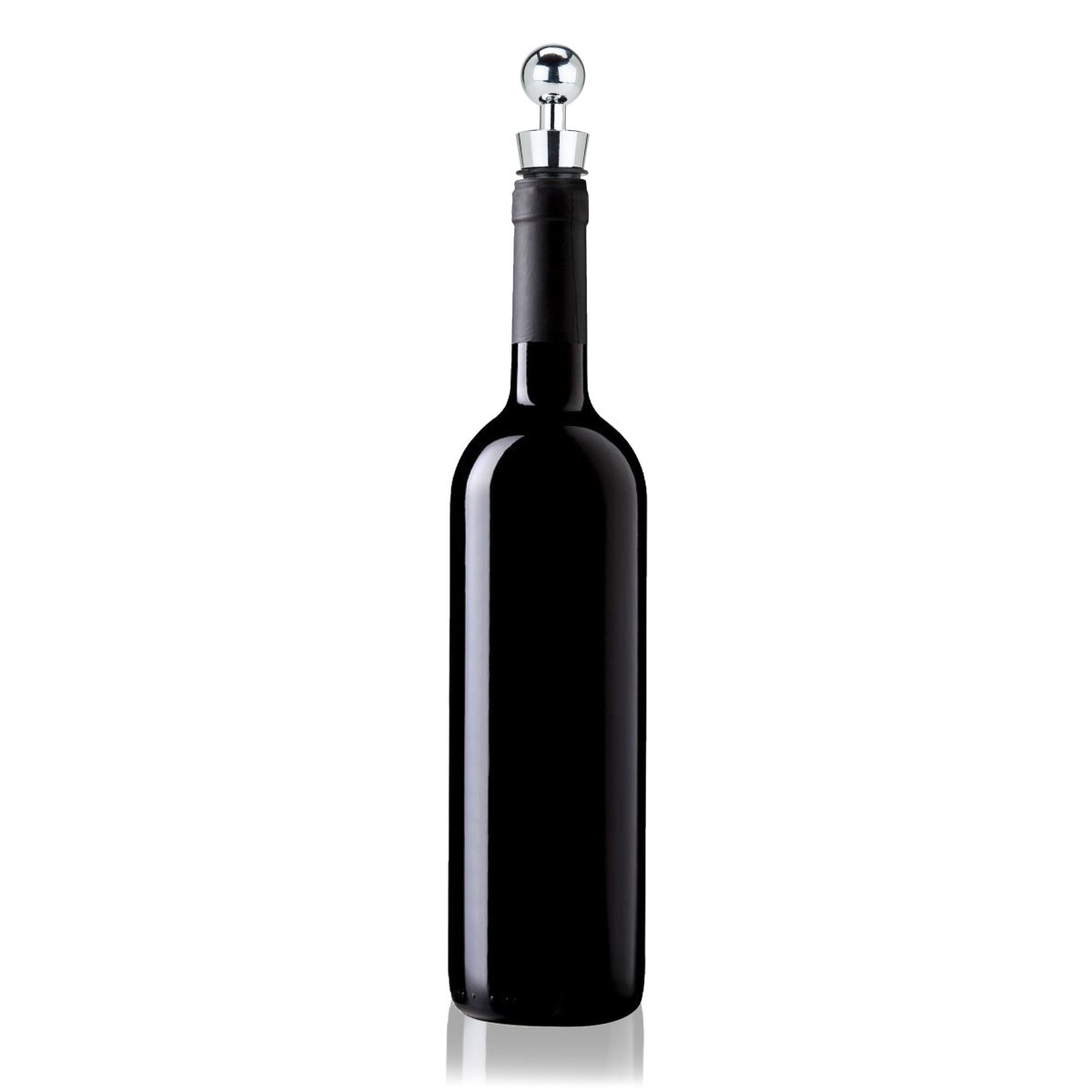 True Sphere Zinc Alloy Bottle Stopper in Chrome - lily & onyx