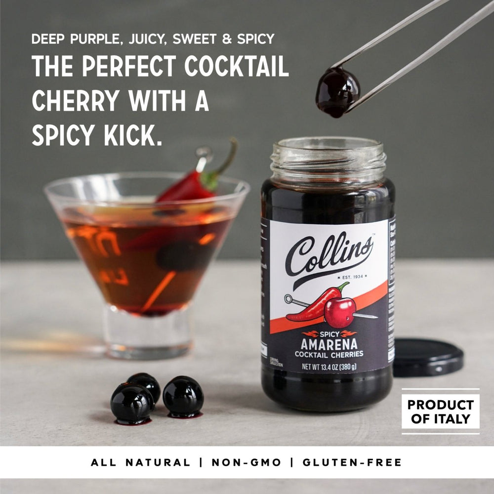 
                      
                        Collins Spicy Amarena Cherries, 13.4 oz - lily & onyx
                      
                    