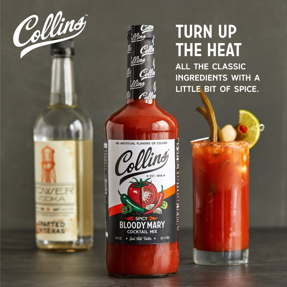 
                      
                        Collins Spicy Bloody Mary Mix, 32 oz - Set of 6 - lily & onyx
                      
                    