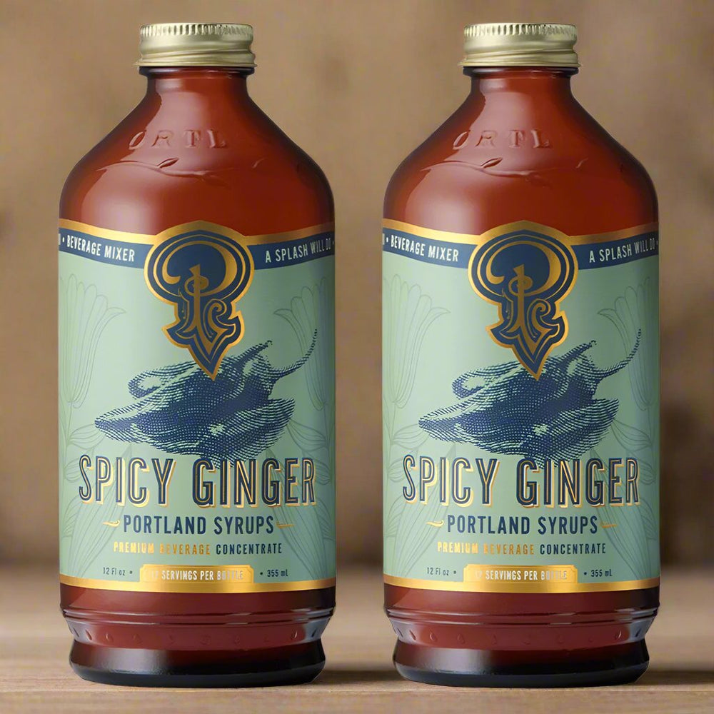 Portland Syrups Spicy Ginger Syrup, 2 Pack - lily & onyx