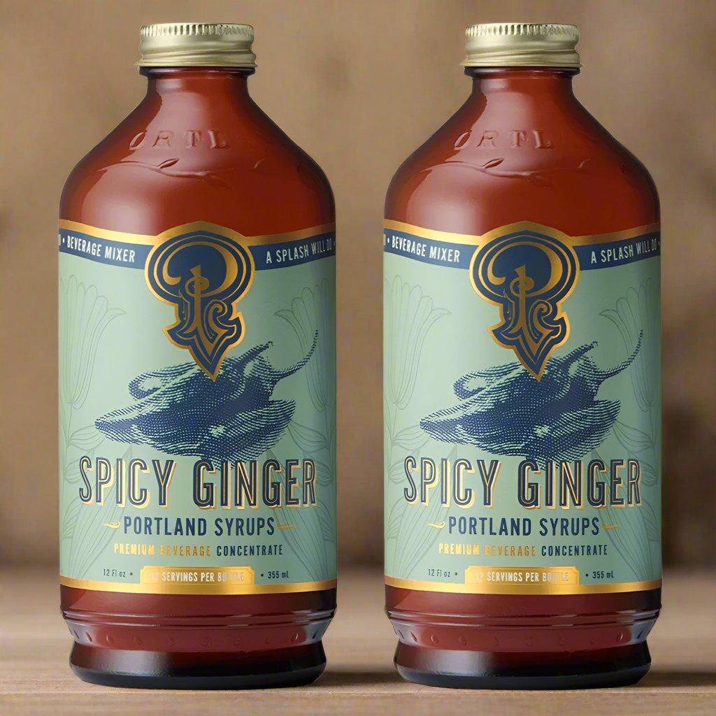 Portland Syrups Spicy Ginger Syrup, 2 Pack - lily & onyx