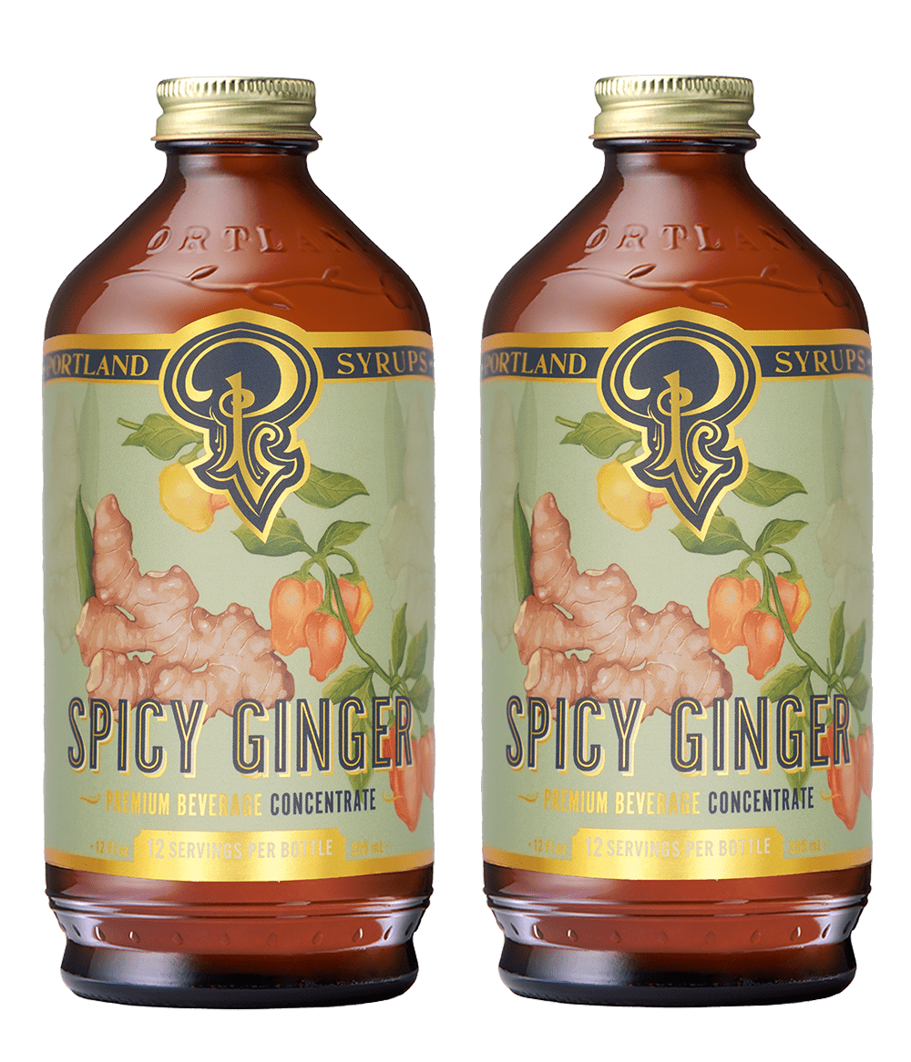 Portland Syrups Spicy Ginger Syrup, 2 Pack - lily & onyx