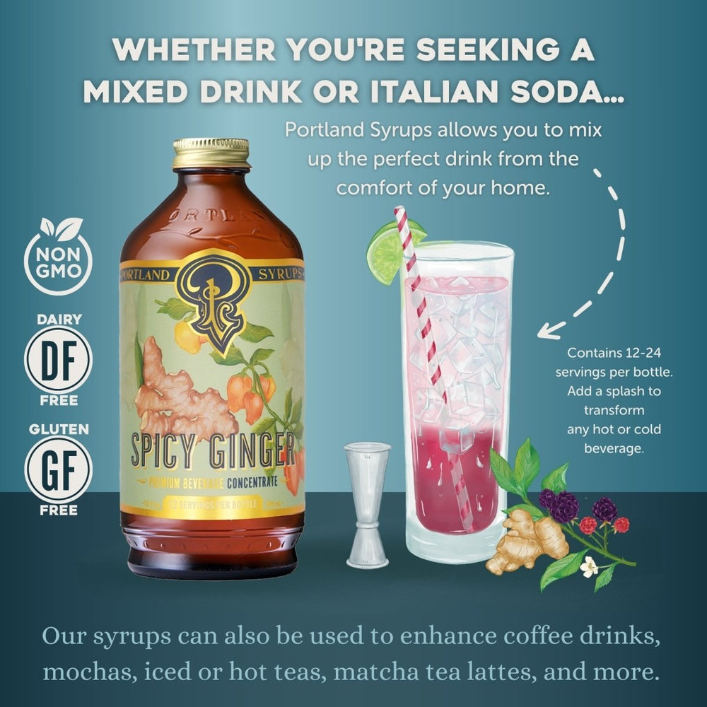 
                      
                        Portland Syrups Spicy Ginger Syrup - lily & onyx
                      
                    