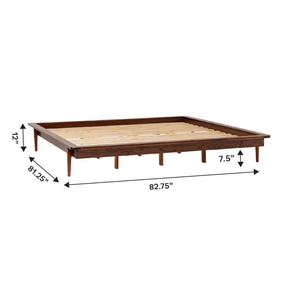 
                      
                        Walker Edison Spindle King Mid - Century Solid Wood Platform Bed - lily & onyx
                      
                    