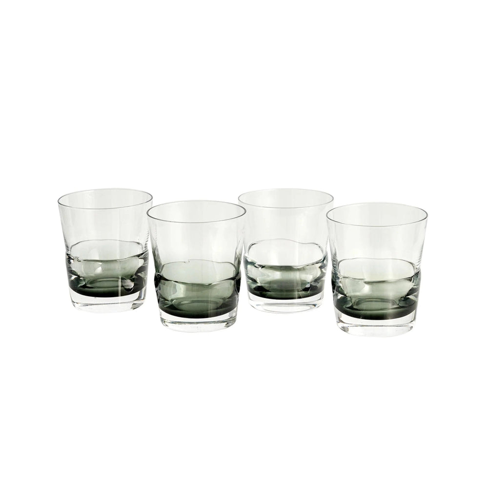 texxture Splash™ Double Old Fashioned Glass Tumbler, Set of 4 - lily & onyx