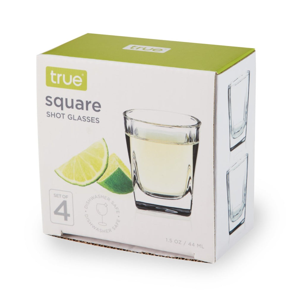 
                      
                        True Square 1.5 oz Shot Glasses, Set of 4 - lily & onyx
                      
                    