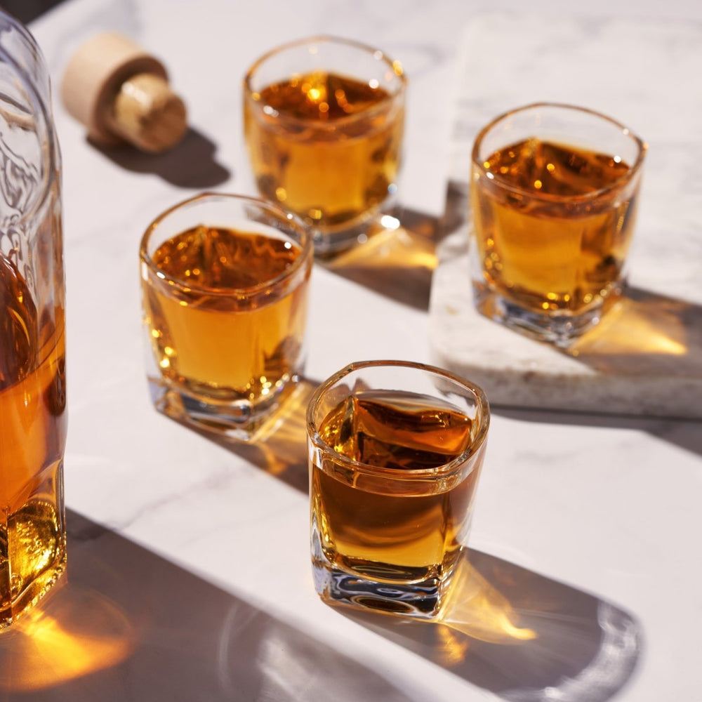 True Square 1.5 oz Shot Glasses, Set of 4 - lily & onyx