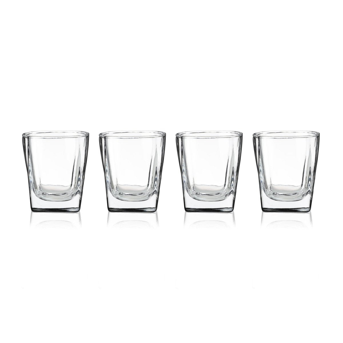 True Square 1.5 oz Shot Glasses, Set of 4 - lily & onyx