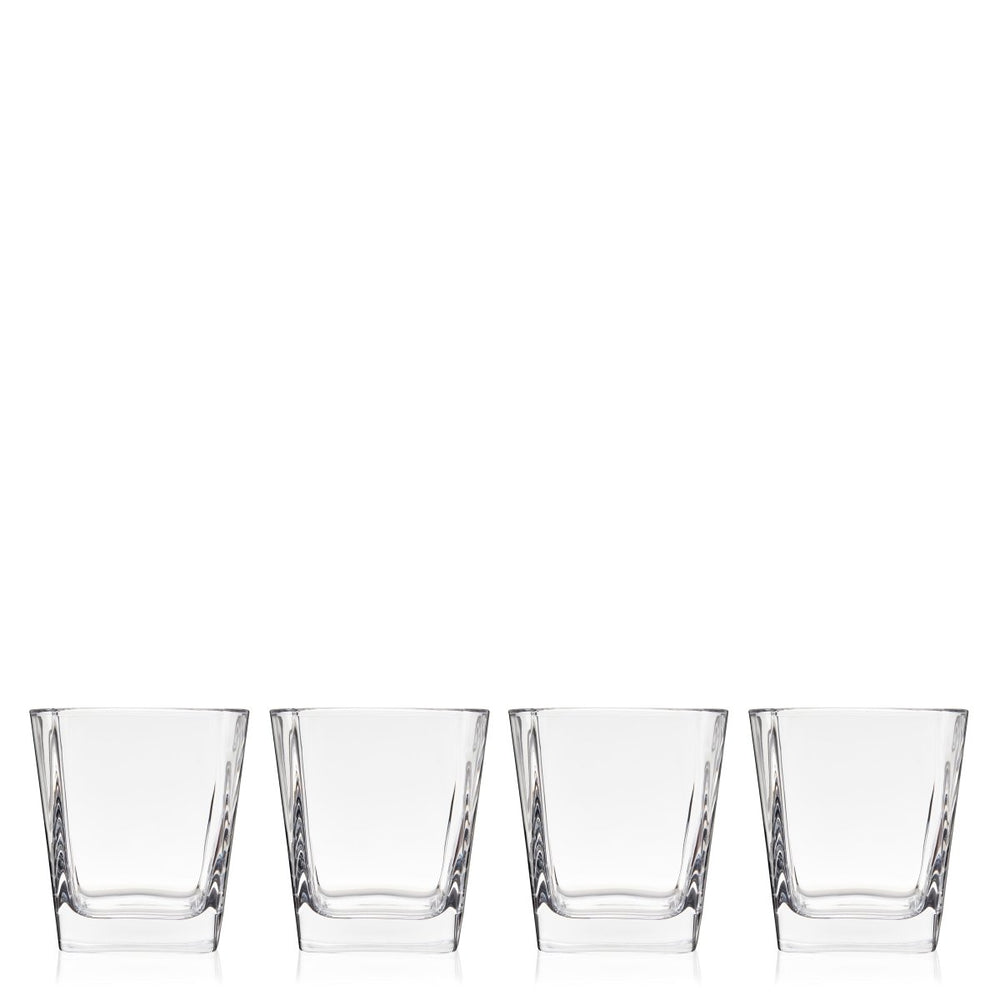 True Square Rocks Cocktail Glasses, Set of 4 - lily & onyx