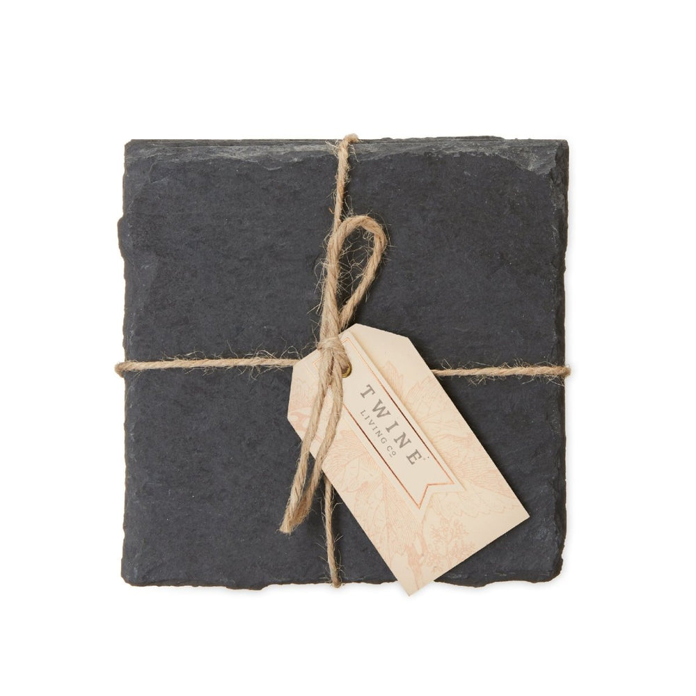 
                      
                        Twine Living Square Slate Coasters, Set of 4 - lily & onyx
                      
                    