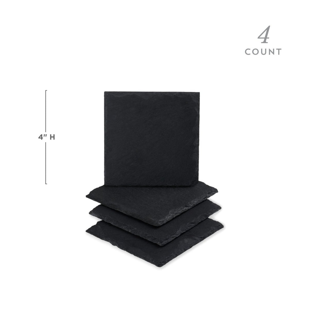 
                      
                        Twine Living Square Slate Coasters, Set of 4 - lily & onyx
                      
                    