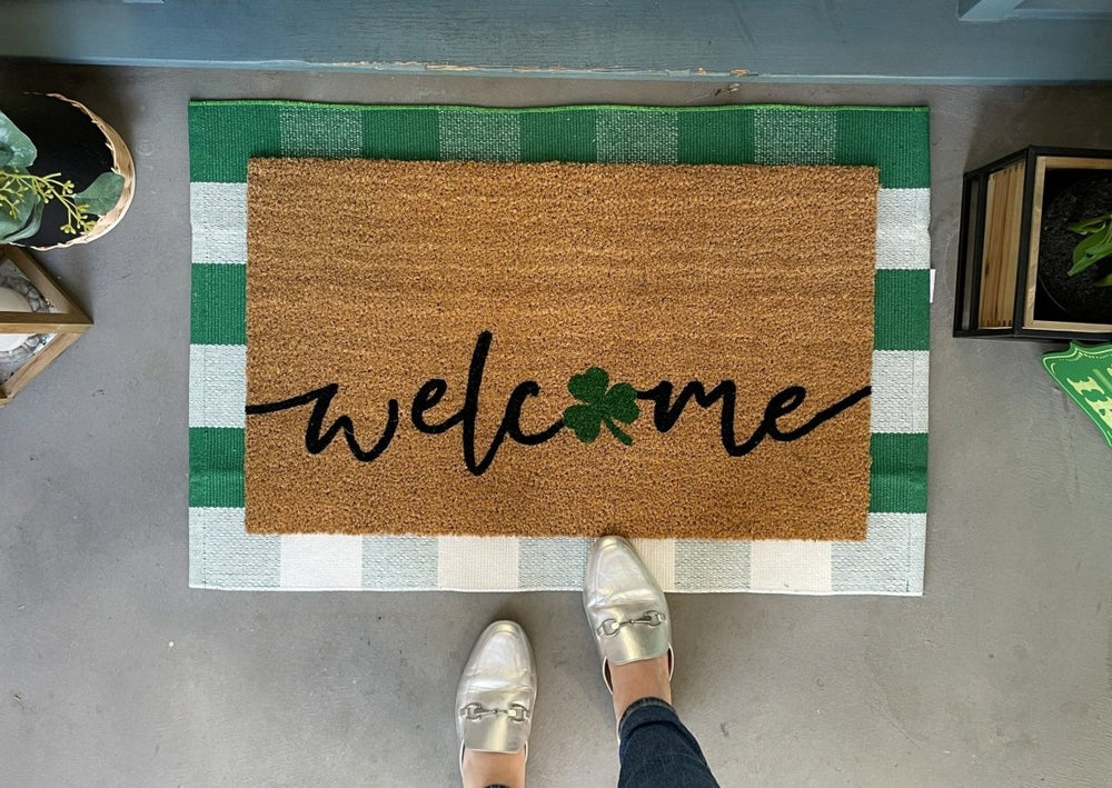 Nickel Designs Custom Doormats St. Patrick's Day Welcome Mat - lily & onyx