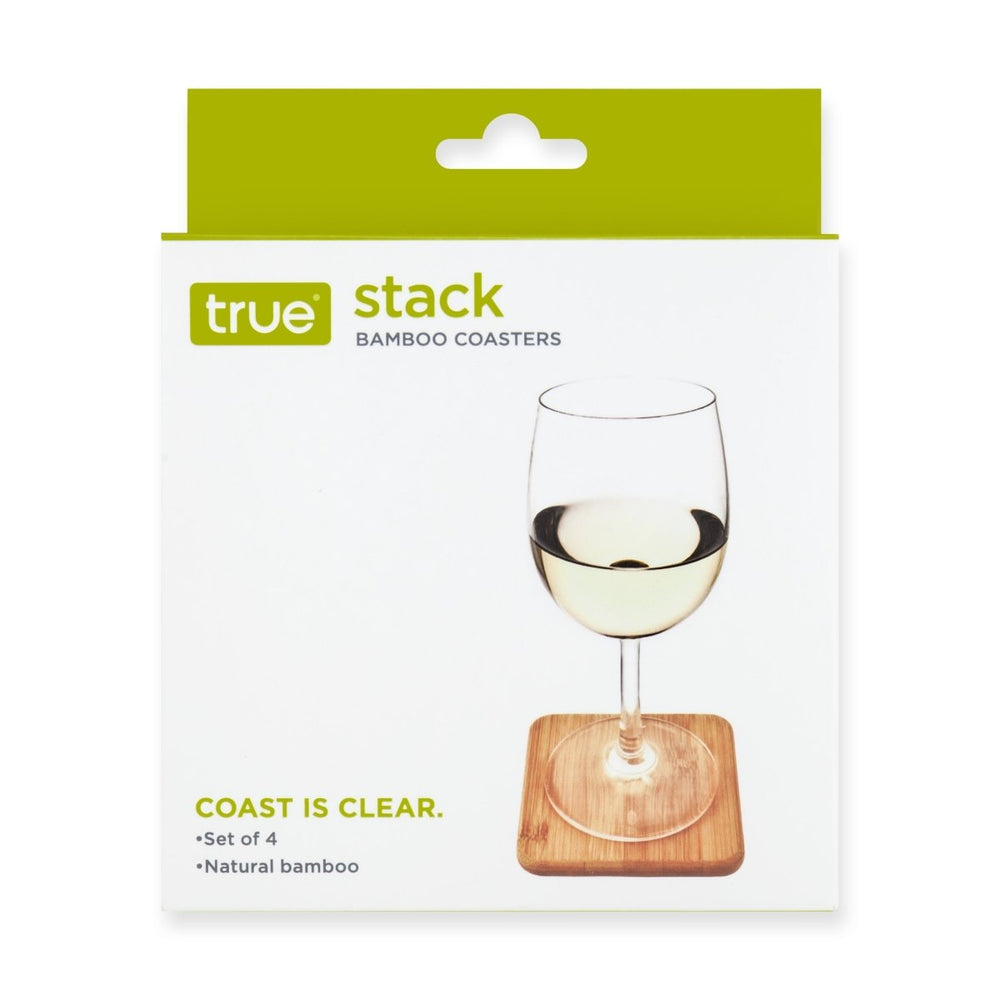 
                      
                        TRUE Stack Natural Bamboo Coasters, Set of 4 - lily & onyx
                      
                    