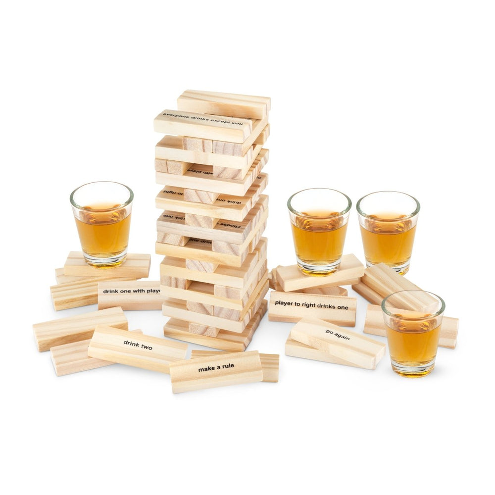 
                      
                        True Stack Stacking Blocks Drinking Game with Shot Glasses - lily & onyx
                      
                    
