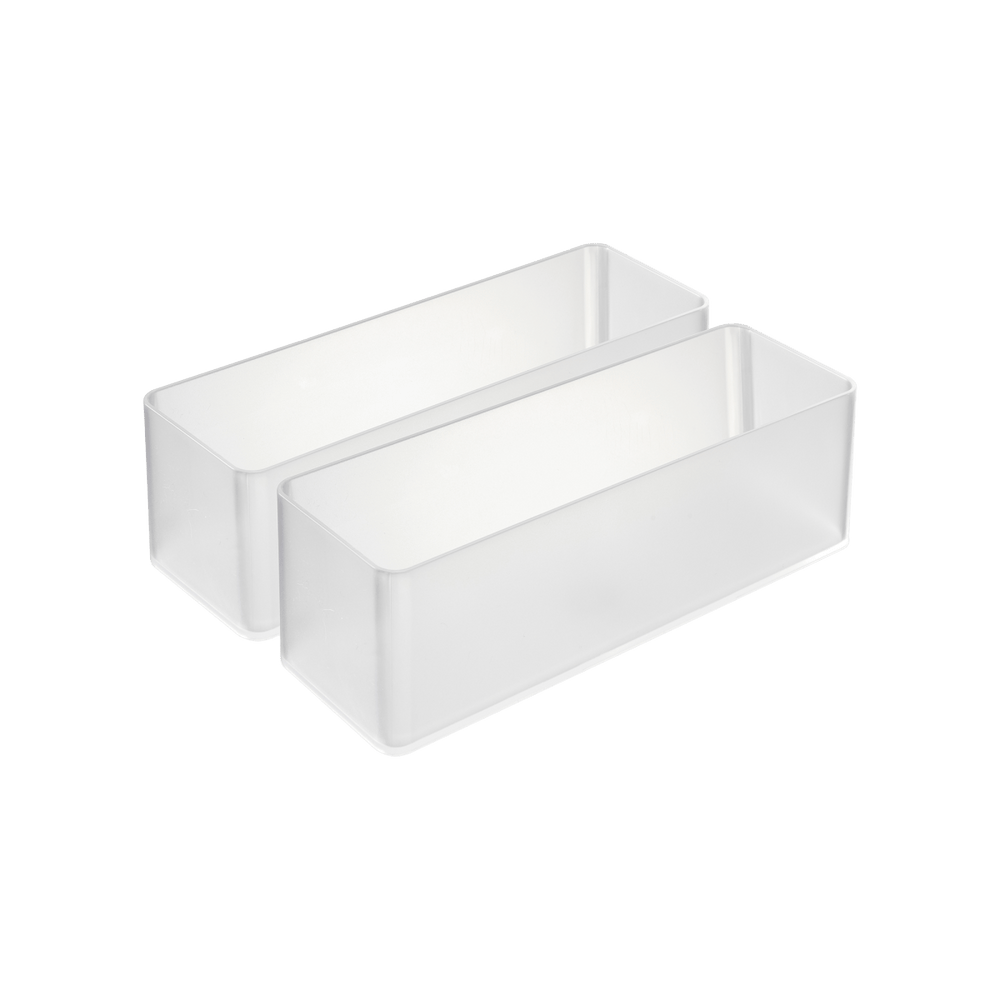 
                      
                        Yamazaki Home Stackable Clear Organizers, Set of 2 - lily & onyx
                      
                    