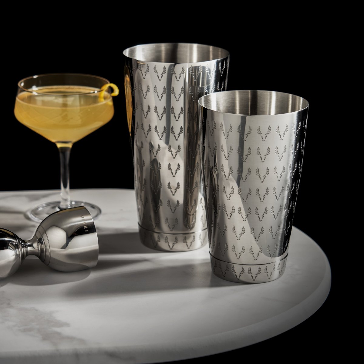 Viski Staghead Shaker Tin Set - lily & onyx